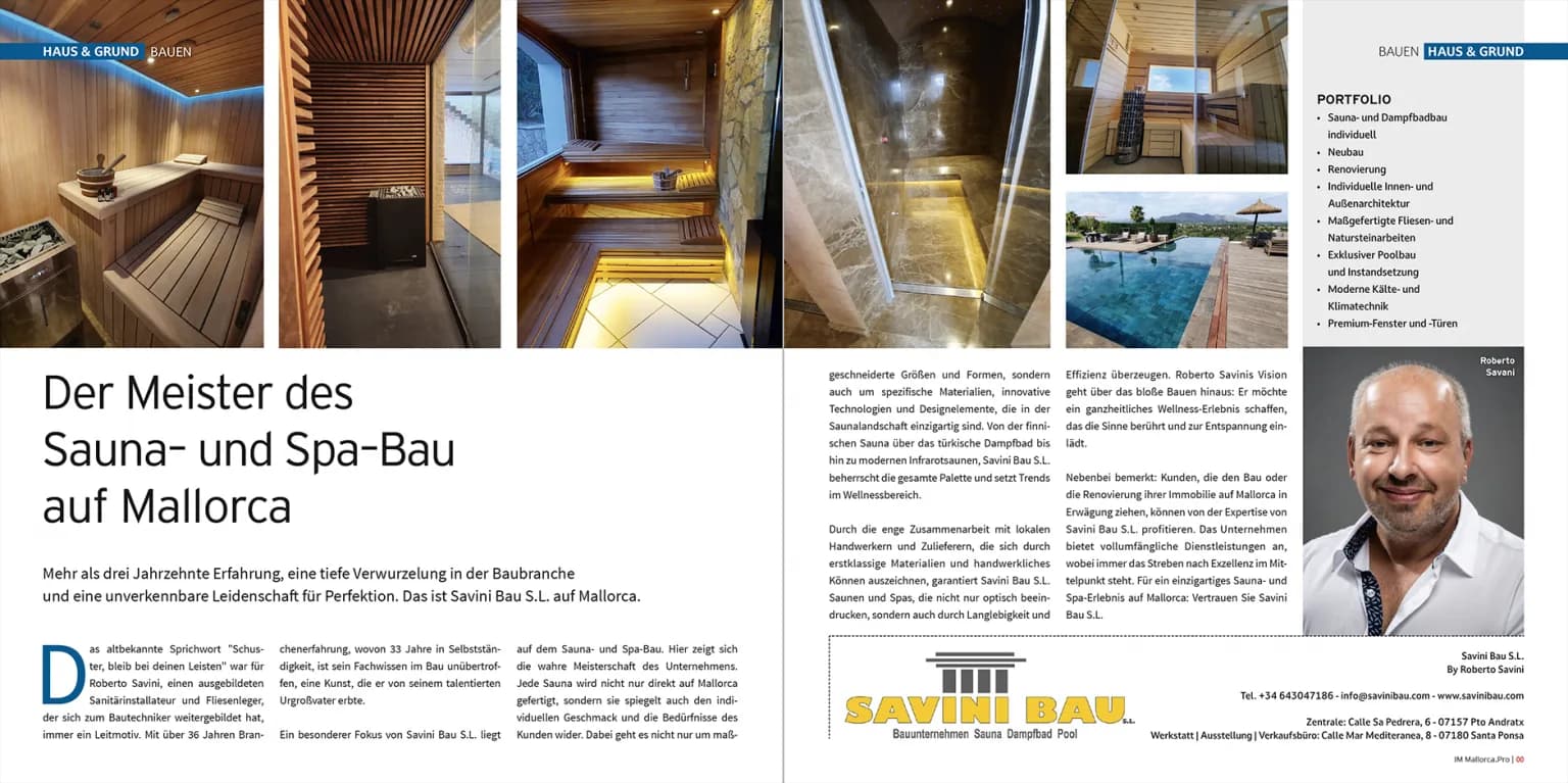 Galeriebild von Savini Bau - Sauna Bau