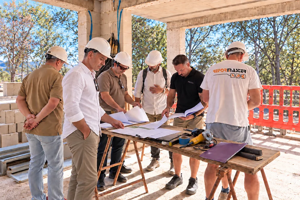 Baukoordination bei einem Reformaster-Projekt auf Mallorca